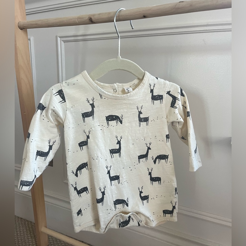 Rylee + Cru deer print romper